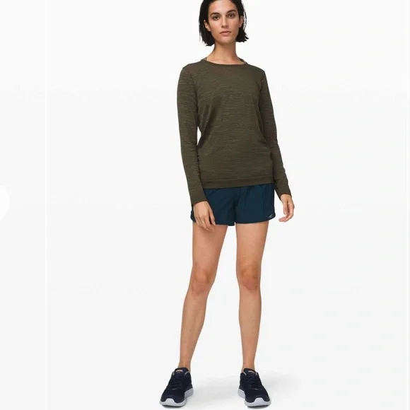 Lululemon Swiftly Relaxed Long Sleeve
Dark Olive / Fatigue Green Top W1708 Sz 10 - Picture 5 of 11